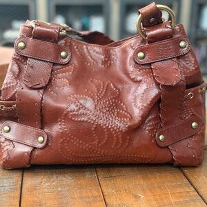 AUTHENTIC Kooba Textured Brown Shoulder Bag